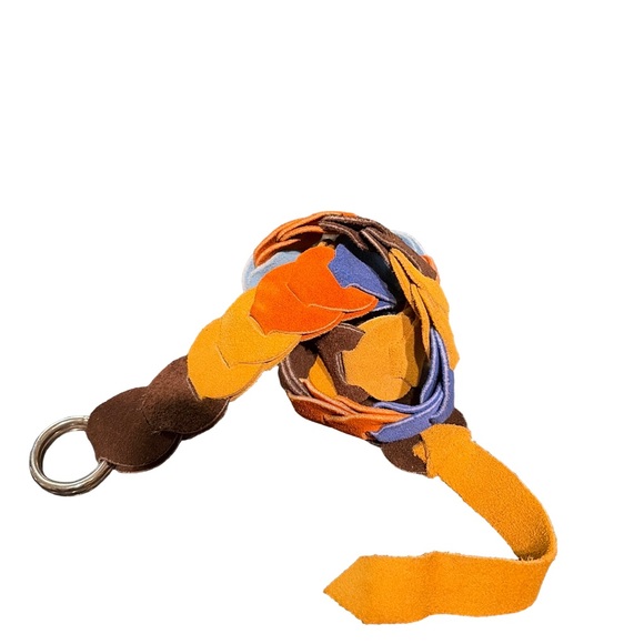 70s Suede Circle Belt - Picture 2 of 5